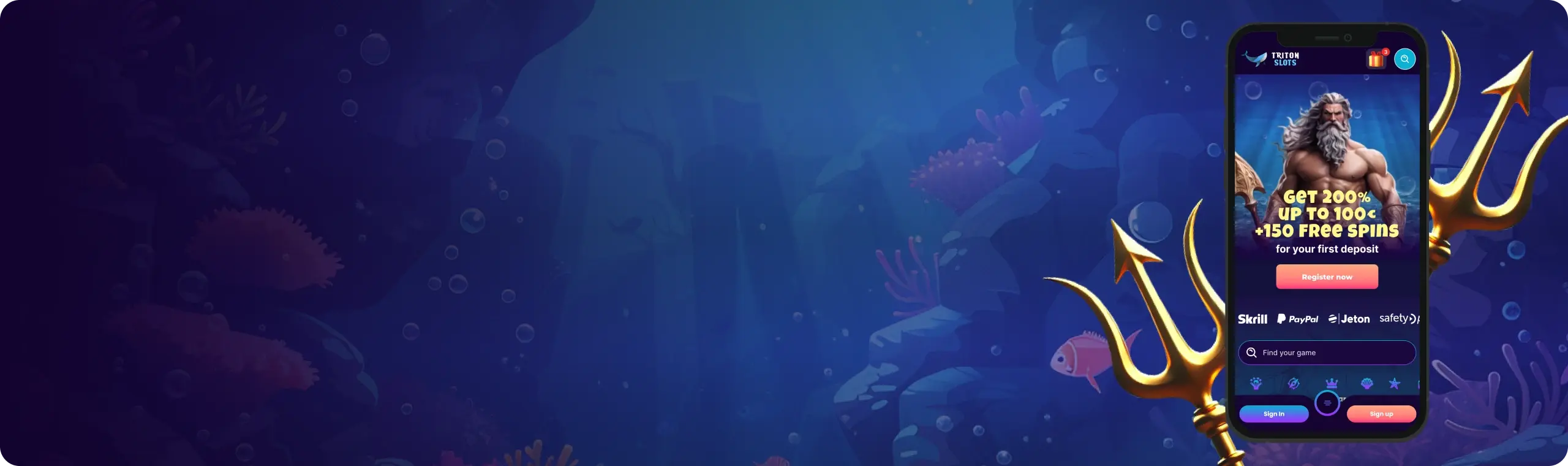 Triton Slots Aplicação