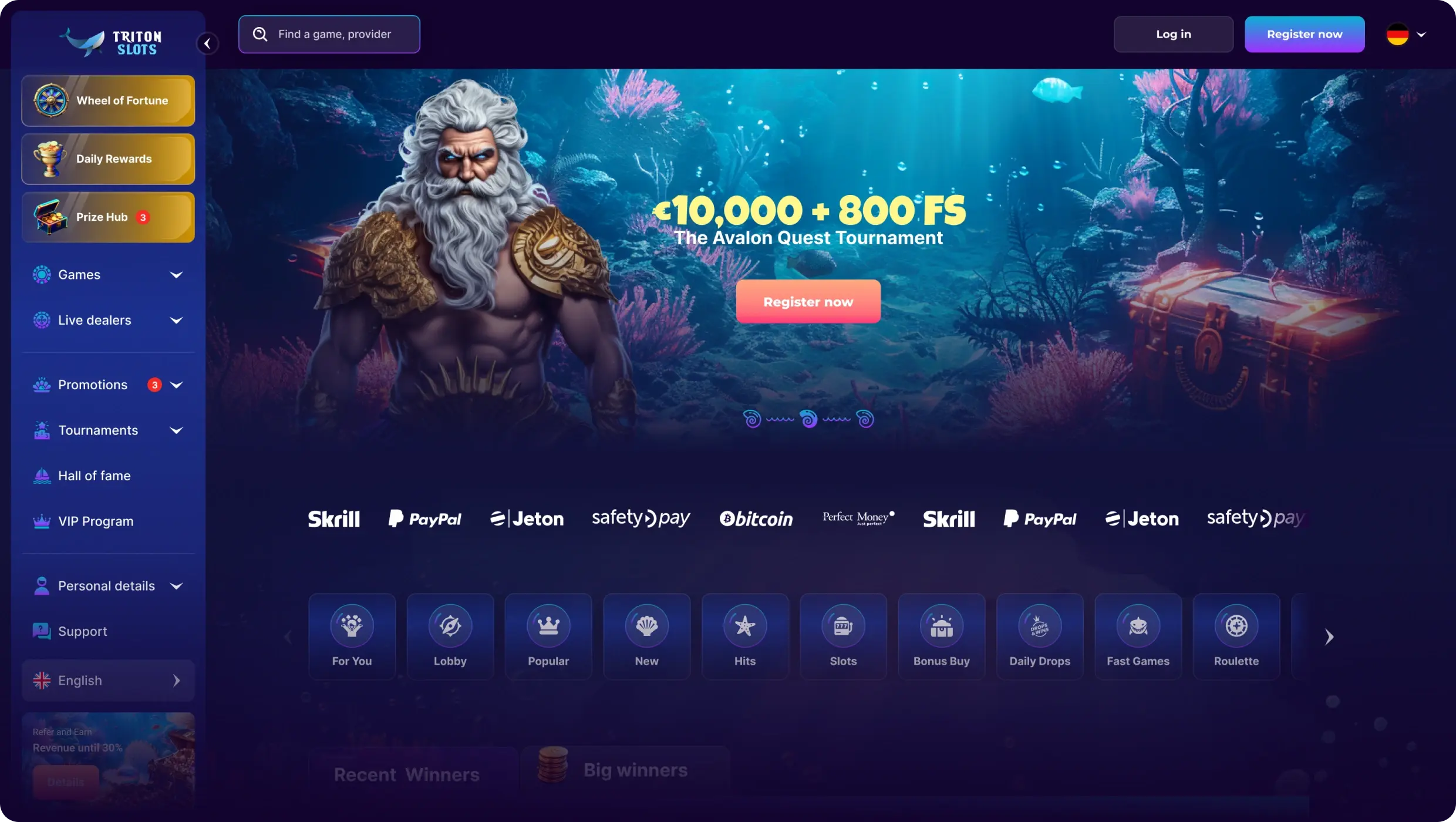 Triton Slots local
